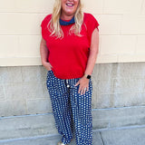 Scarlet Daydream Drop Shoulder Sweater in Red - The Pink Pineapple 850