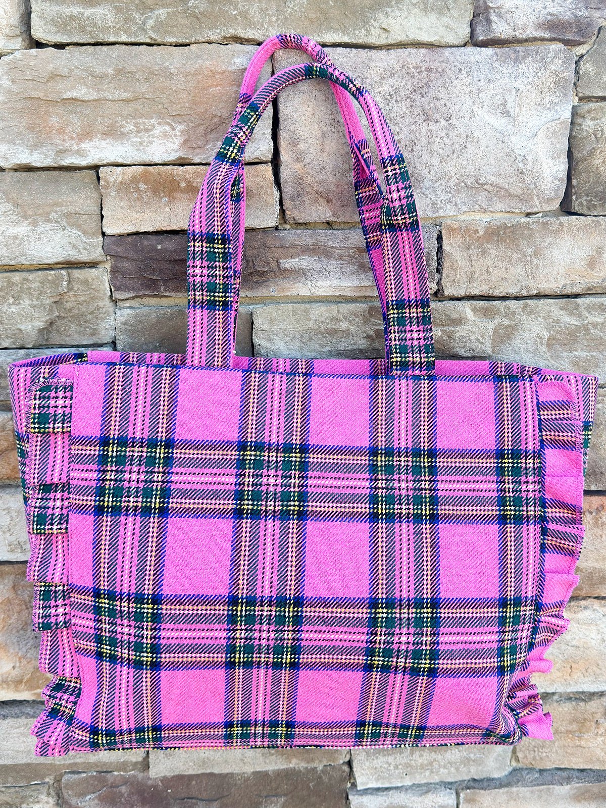 Scottie Ruffle Tote in Pink - The Pink Pineapple 850