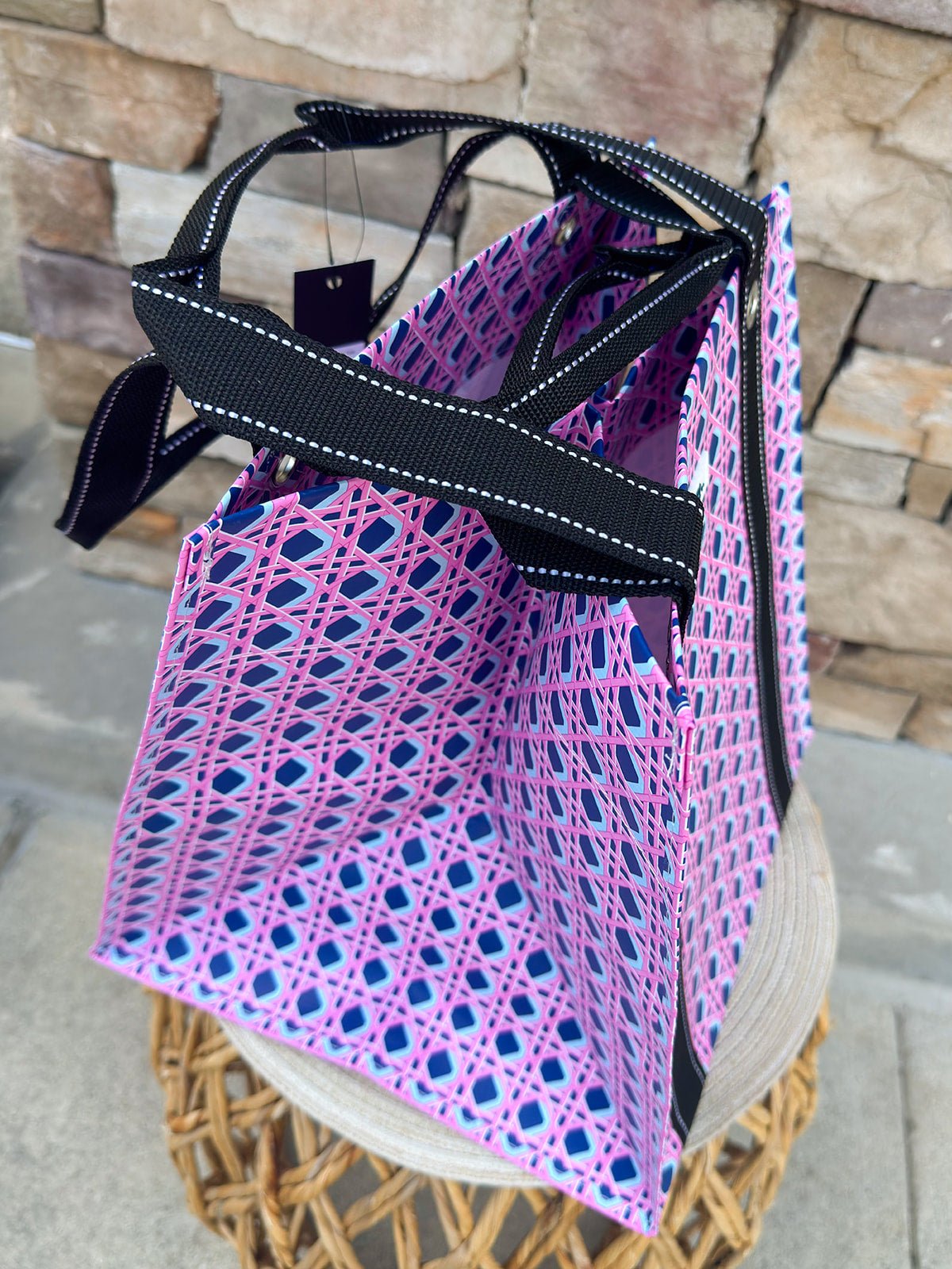 [Scout] Bagette Market Tote in Wisteria Cane - The Pink Pineapple 850