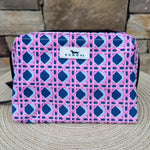[Scout] Little Mouth Makeup Bag in Wisteria Cane - The Pink Pineapple 850