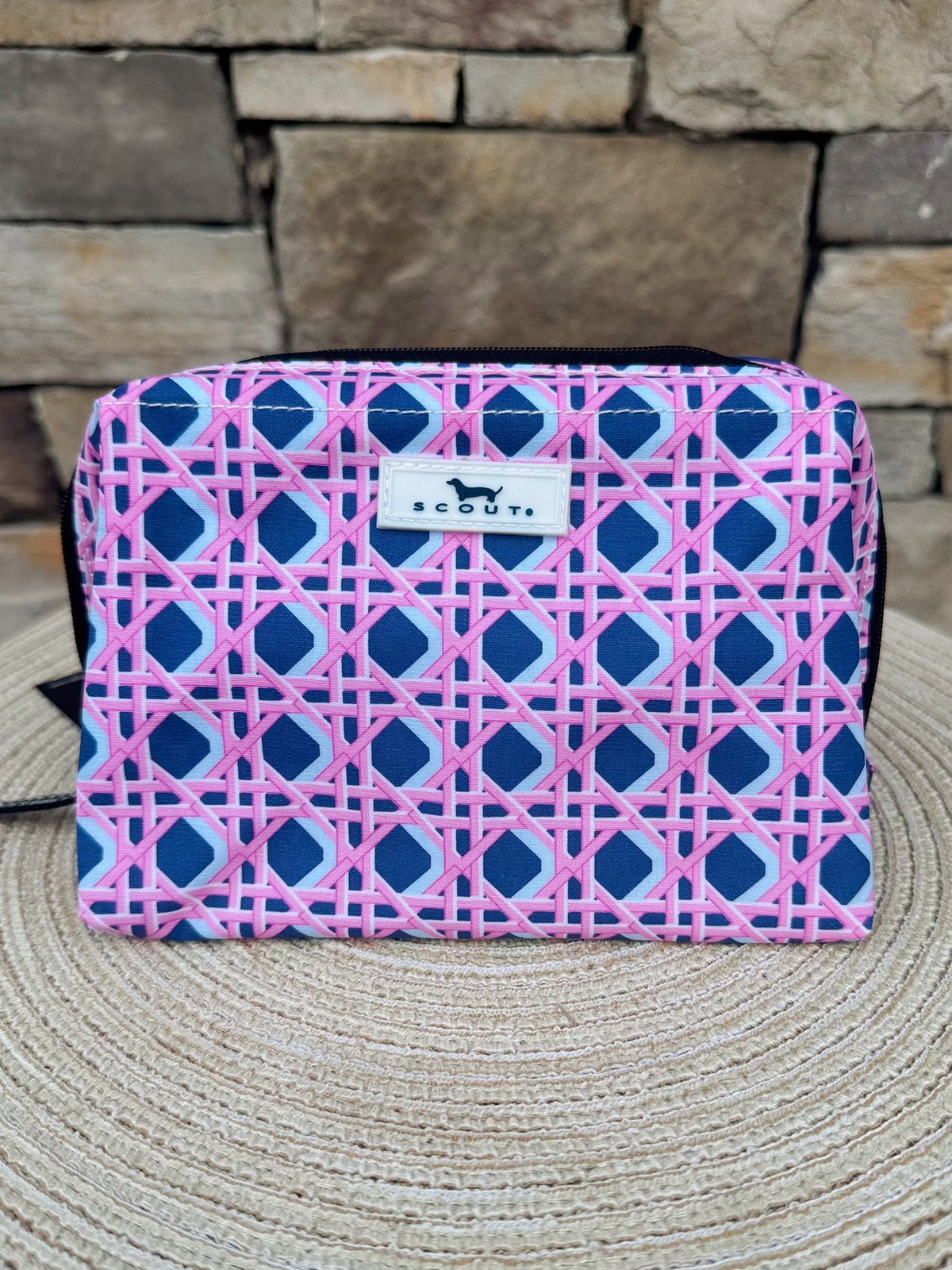 [Scout] Little Mouth Makeup Bag in Wisteria Cane - The Pink Pineapple 850