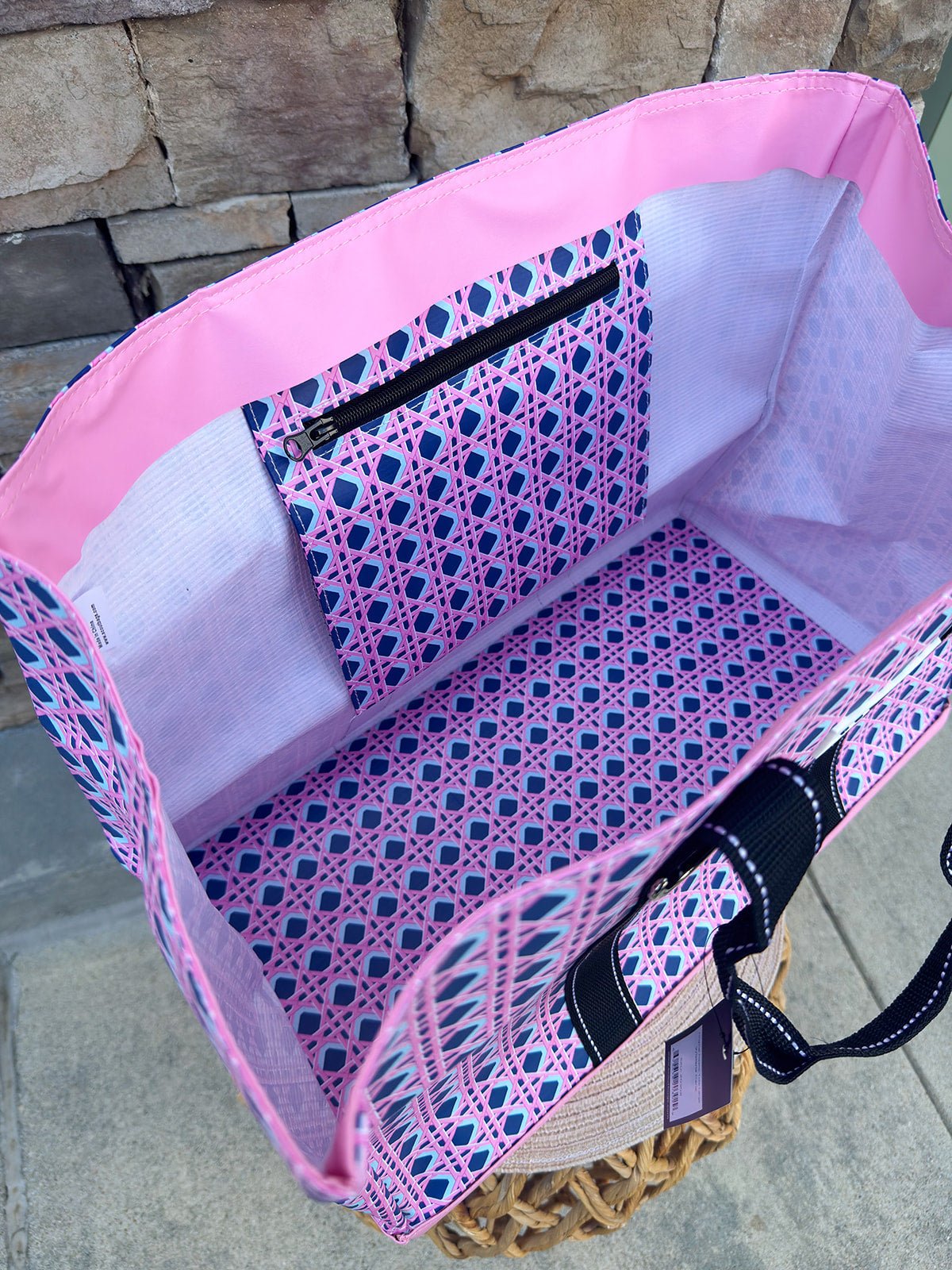 [Scout] Original Deano Large Tote in Wisteria Cane - The Pink Pineapple 850