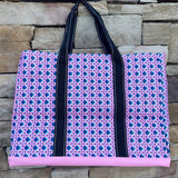 [Scout] Original Deano Large Tote in Wisteria Cane - The Pink Pineapple 850
