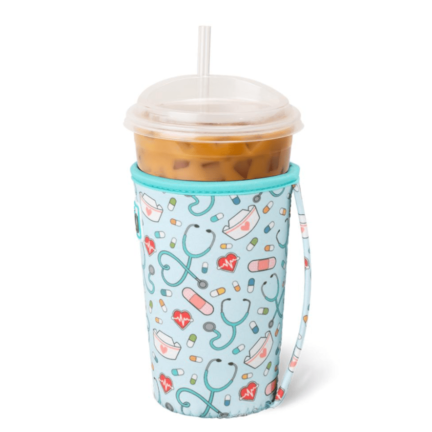 Scrub Life Iced Cup Coolie 22oz - The Pink Pineapple 850