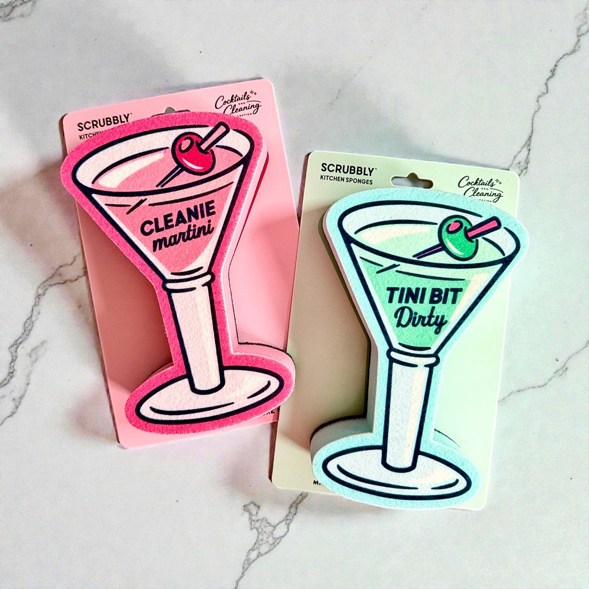 Scrubbly™ Martini Sponge - Tini Bit - The Pink Pineapple 850