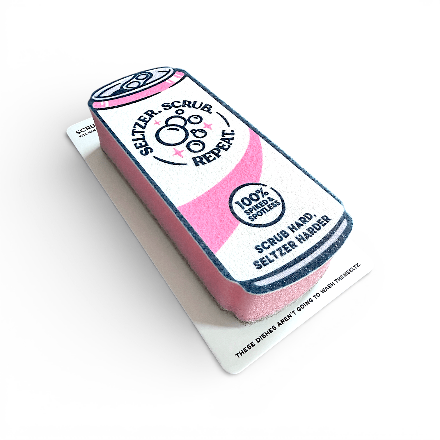 Scrubbly™ Seltzer Sponge - Pink - The Pink Pineapple 850