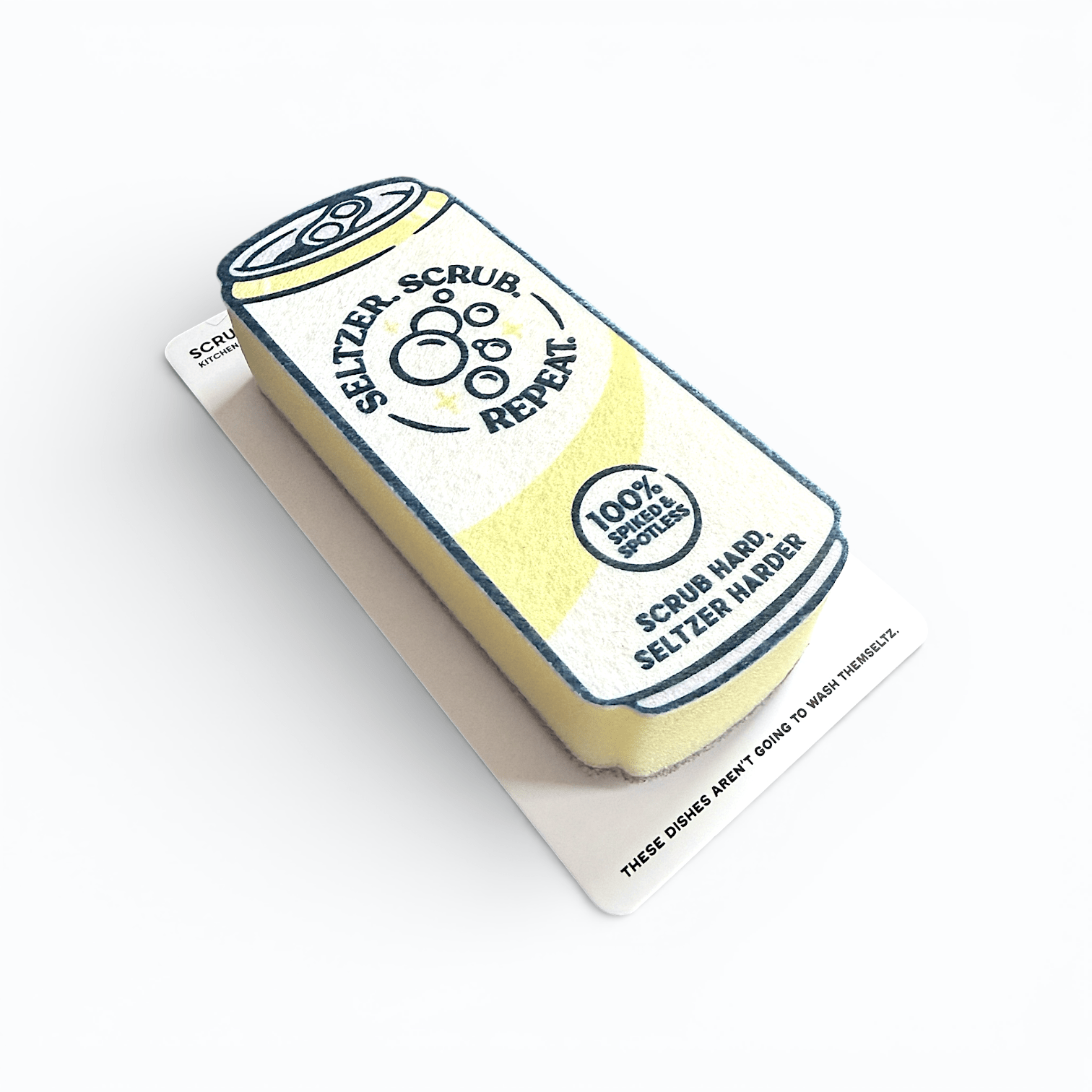 Scrubbly™ Seltzer Sponge - Yellow - The Pink Pineapple 850