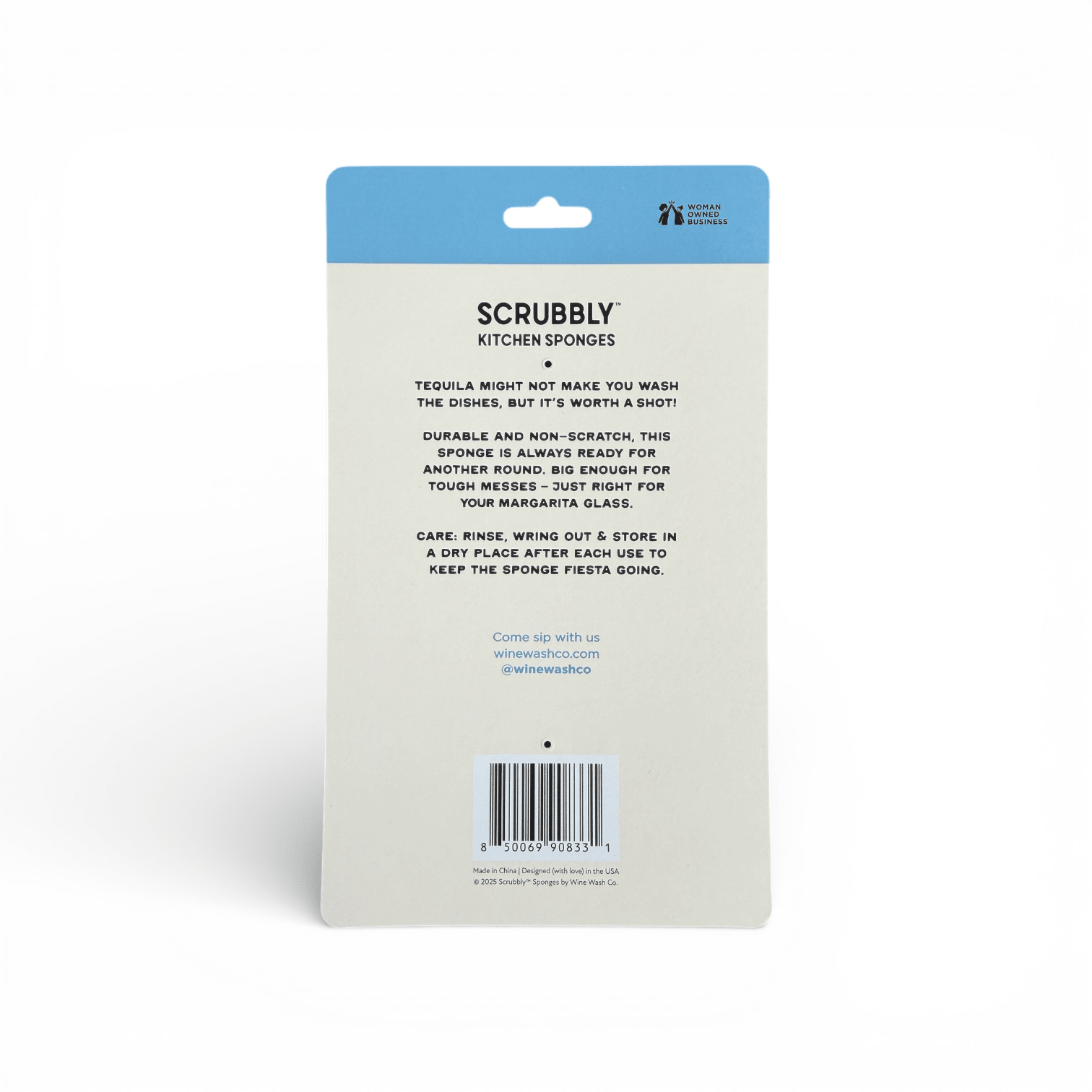 Scrubbly™ Tequila Sponge - Blue - The Pink Pineapple 850
