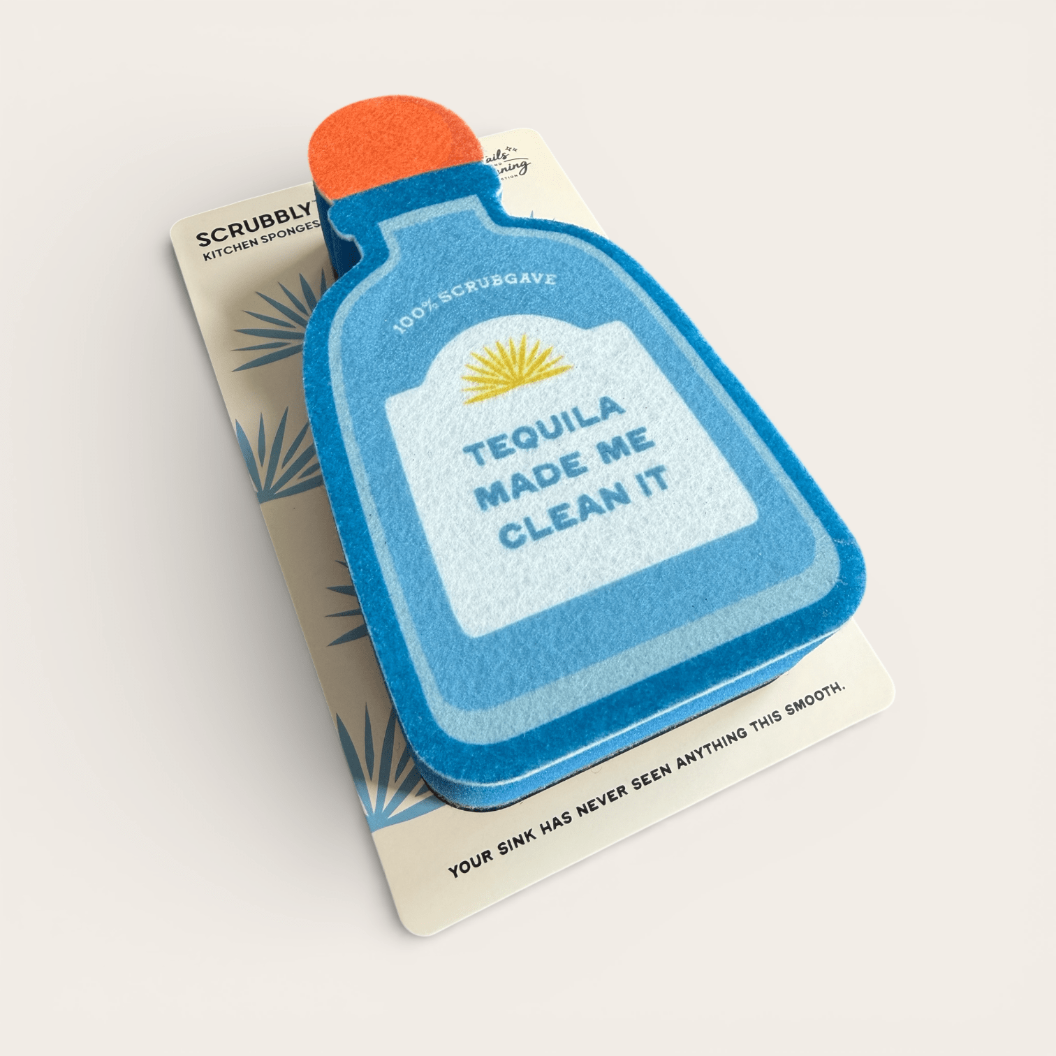 Scrubbly™ Tequila Sponge - Blue - The Pink Pineapple 850