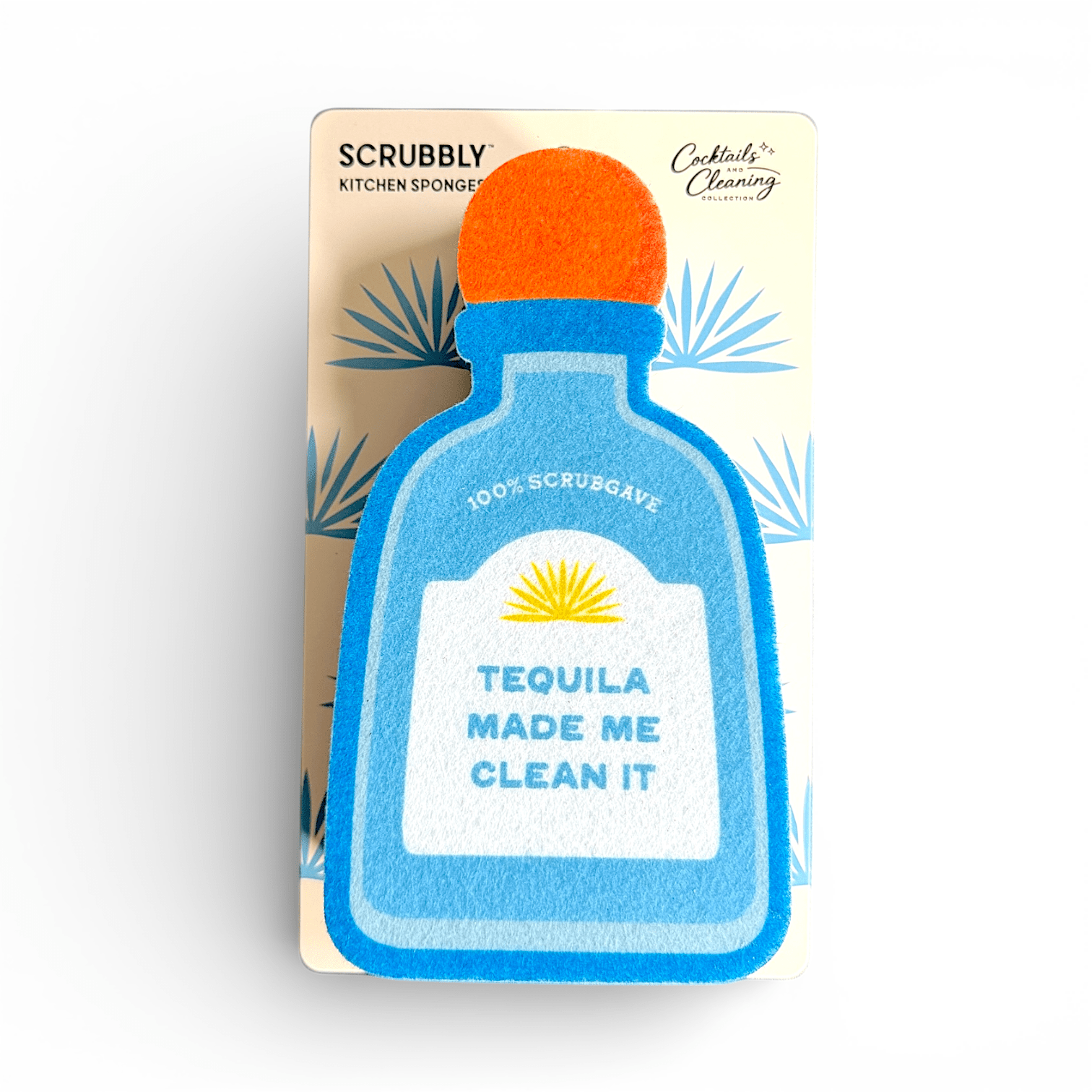 Scrubbly™ Tequila Sponge - Blue - The Pink Pineapple 850