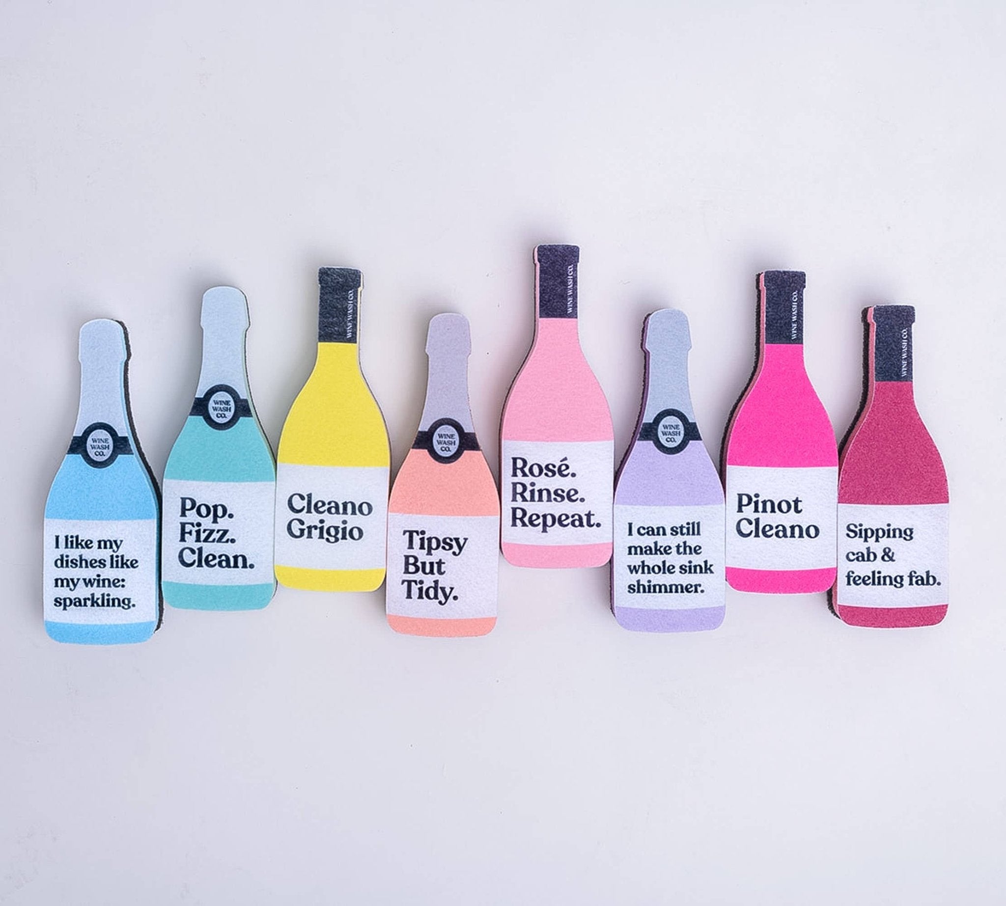 Scrubbly™ Wine Bottle Kitchen Sponge - The Pink Pineapple 850