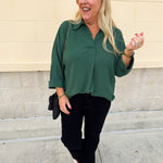 Sea Glass Everyday Blouse - The Pink Pineapple 850