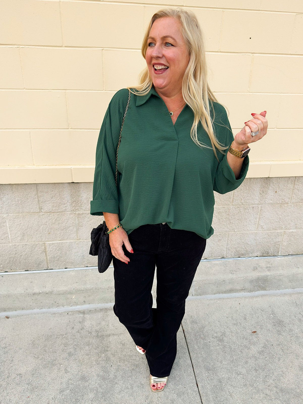 Sea Glass Everyday Blouse - The Pink Pineapple 850