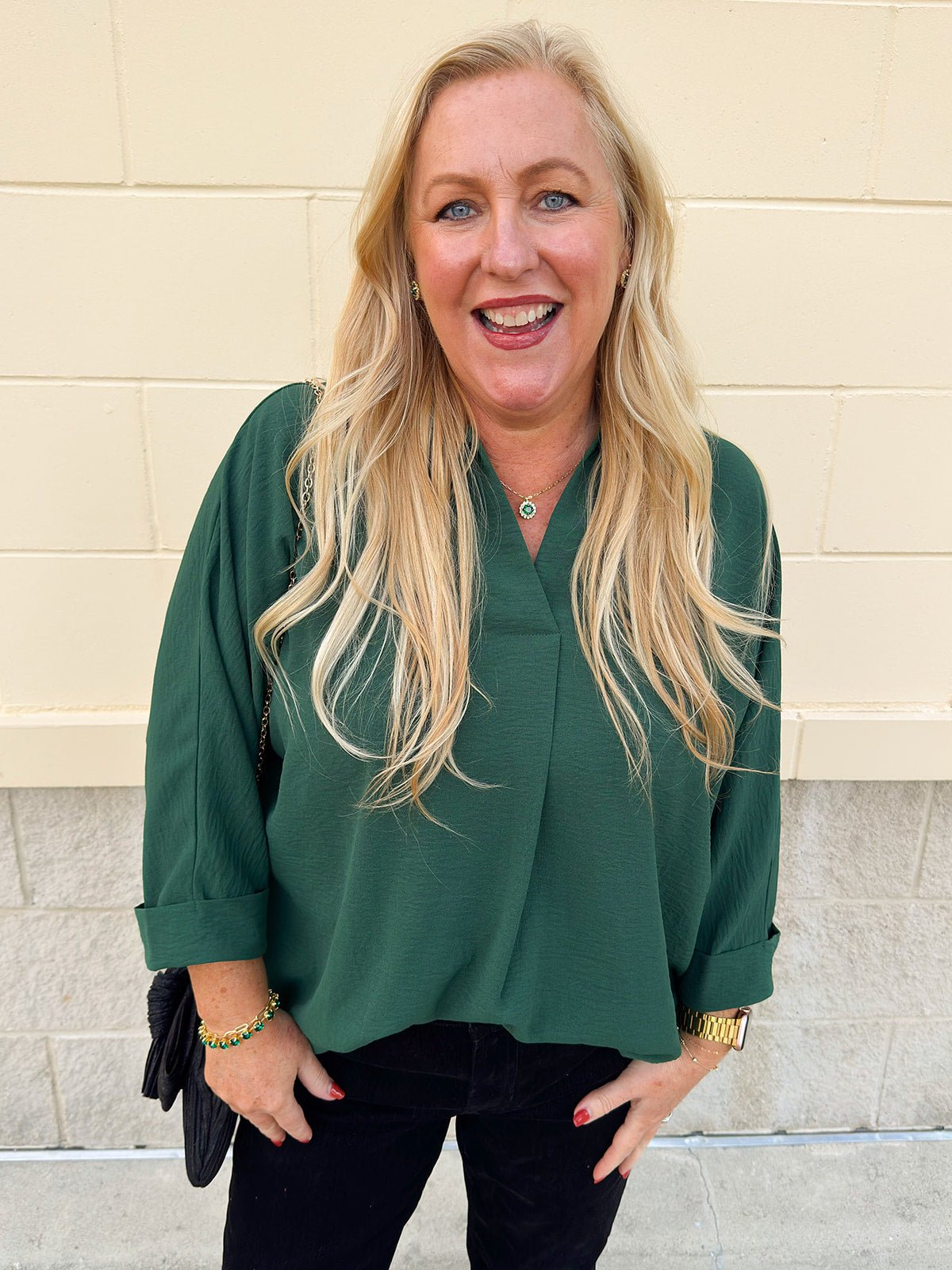 Sea Glass Everyday Blouse - The Pink Pineapple 850