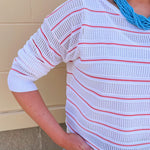 Seabreeze Sheer Knit Pullover - The Pink Pineapple 850