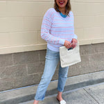 Seabreeze Sheer Knit Pullover - The Pink Pineapple 850