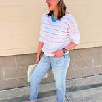 Seabreeze Sheer Knit Pullover - The Pink Pineapple 850