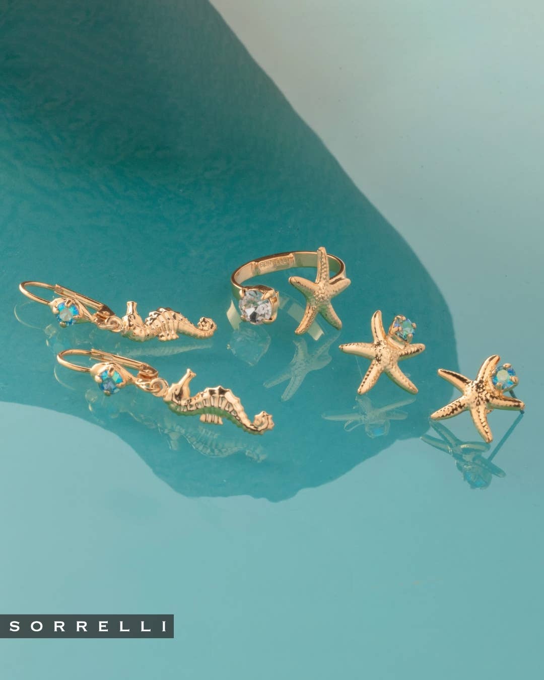 Seahorse Studded Dangle Earrings - EGE13BGCSD - The Pink Pineapple 850