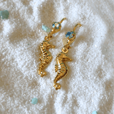 Seahorse Studded Dangle Earrings - EGE13BGCSD - The Pink Pineapple 850