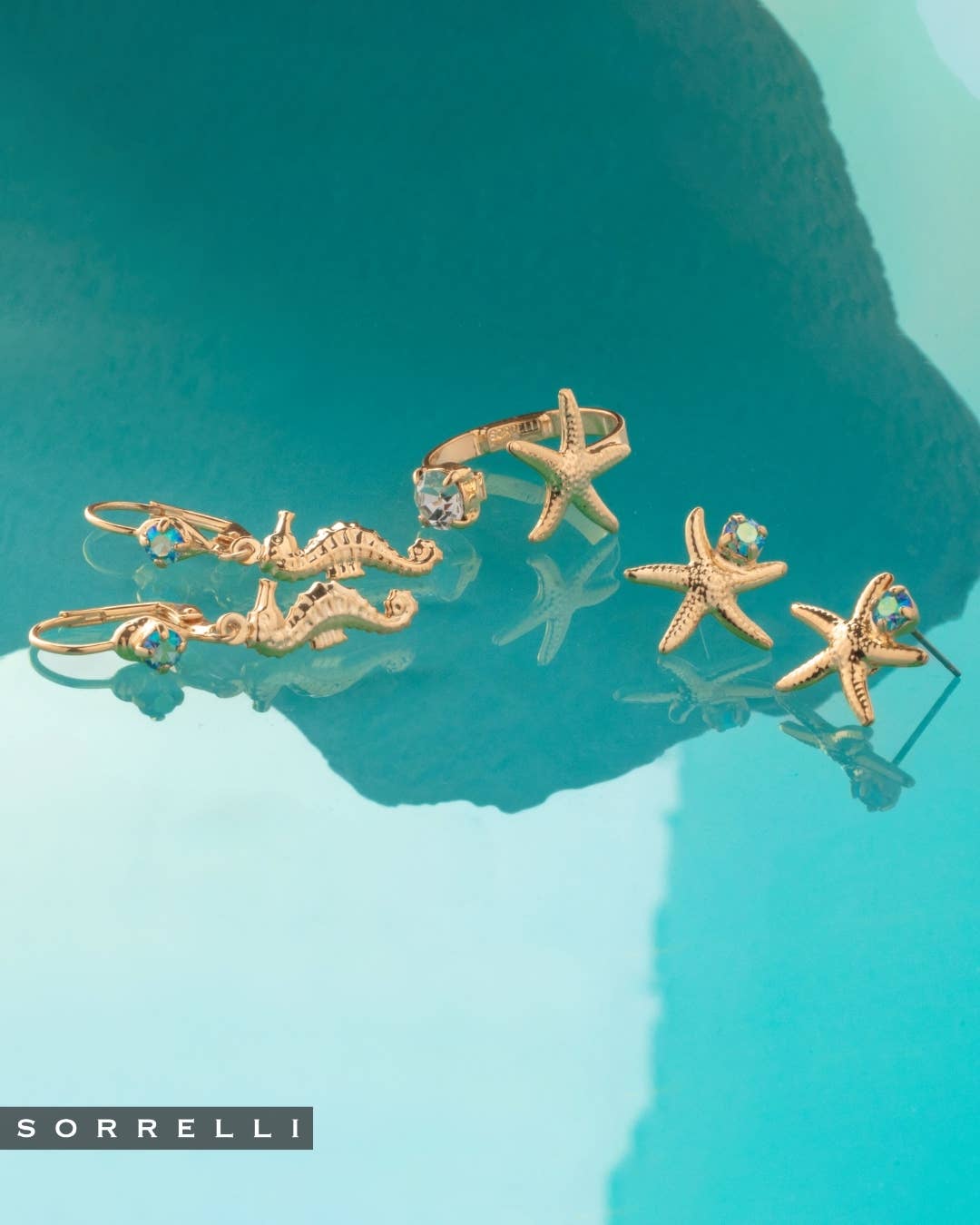 Seahorse Studded Dangle Earrings - EGE13BGCSD - The Pink Pineapple 850