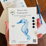 Seahorse Watercolor Kit - The Pink Pineapple 850