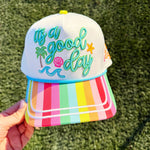 Seas the Day Embroidered Snapback Hat - The Pink Pineapple 850