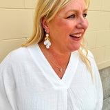 Seashell Soirée Chandelier Earrings - The Pink Pineapple 850