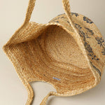 Seaside Blooms Woven Straw Tote - The Pink Pineapple 850