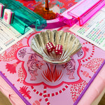 Seaside Soirée Mahjong Dice Dish - The Pink Pineapple 850
