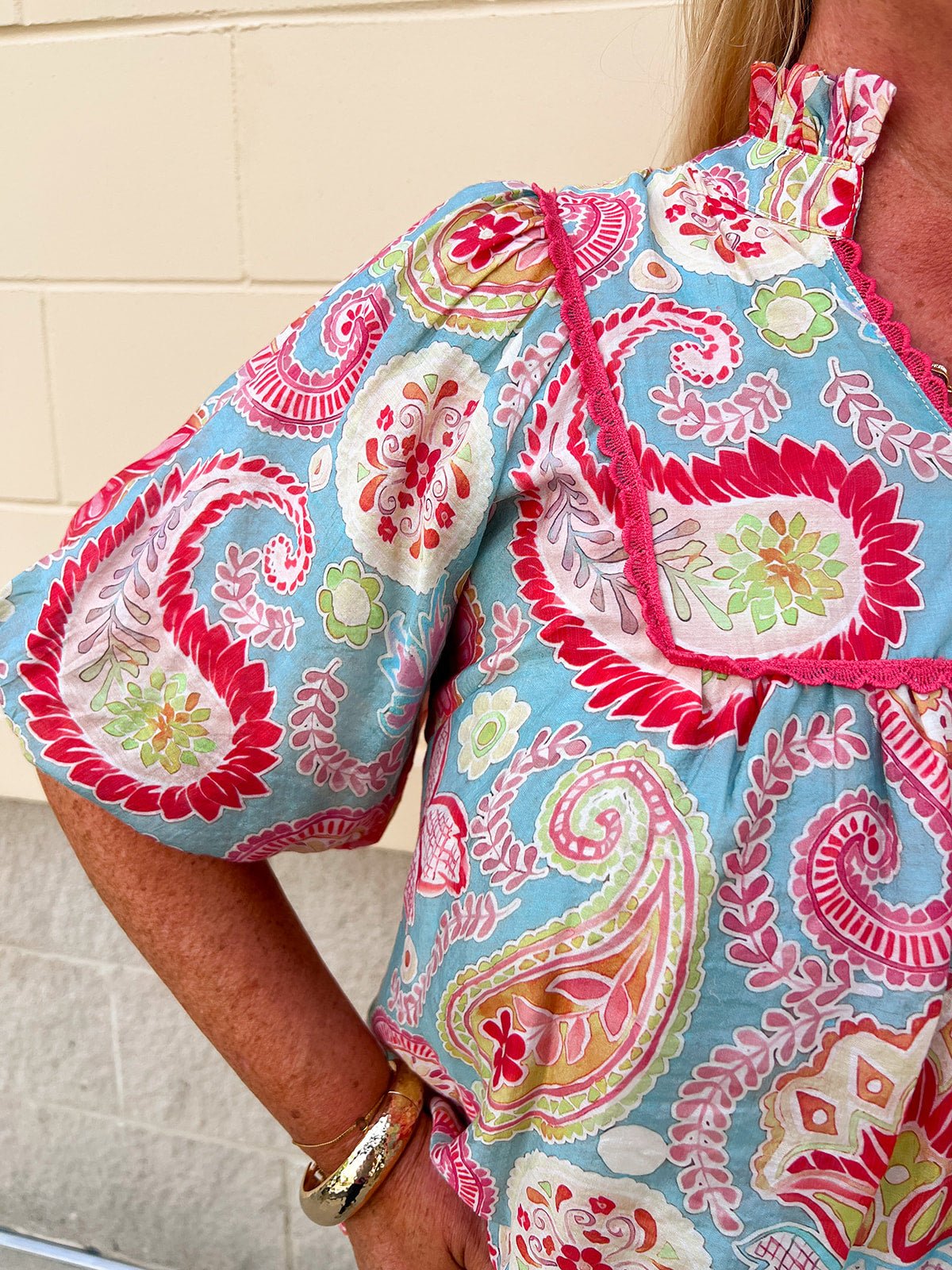 Seaside Storybook Blouse - The Pink Pineapple 850