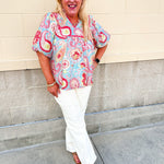 Seaside Storybook Blouse - The Pink Pineapple 850