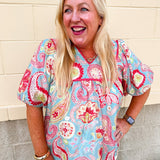 Seaside Storybook Blouse - The Pink Pineapple 850