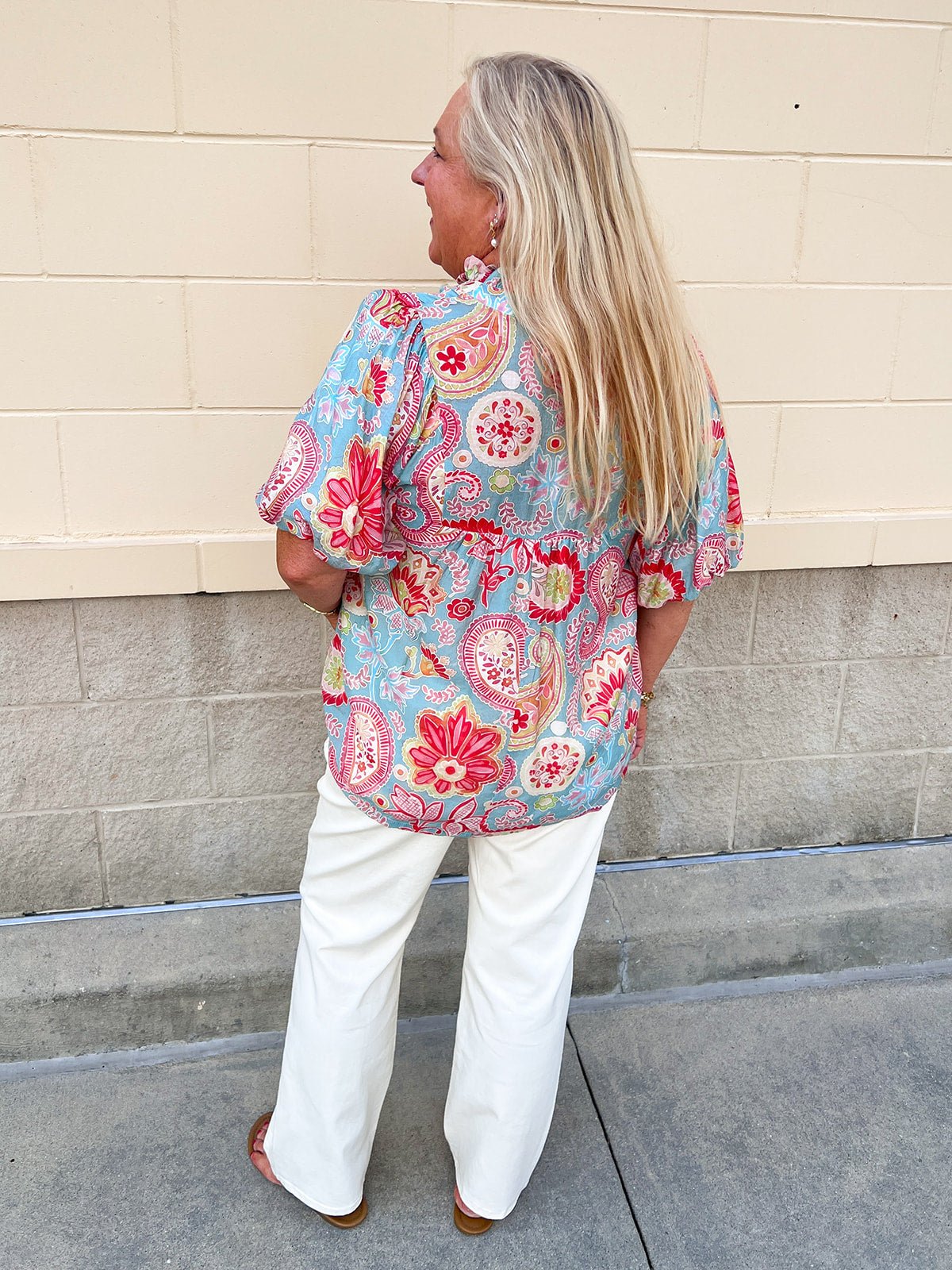 Seaside Storybook Blouse - The Pink Pineapple 850