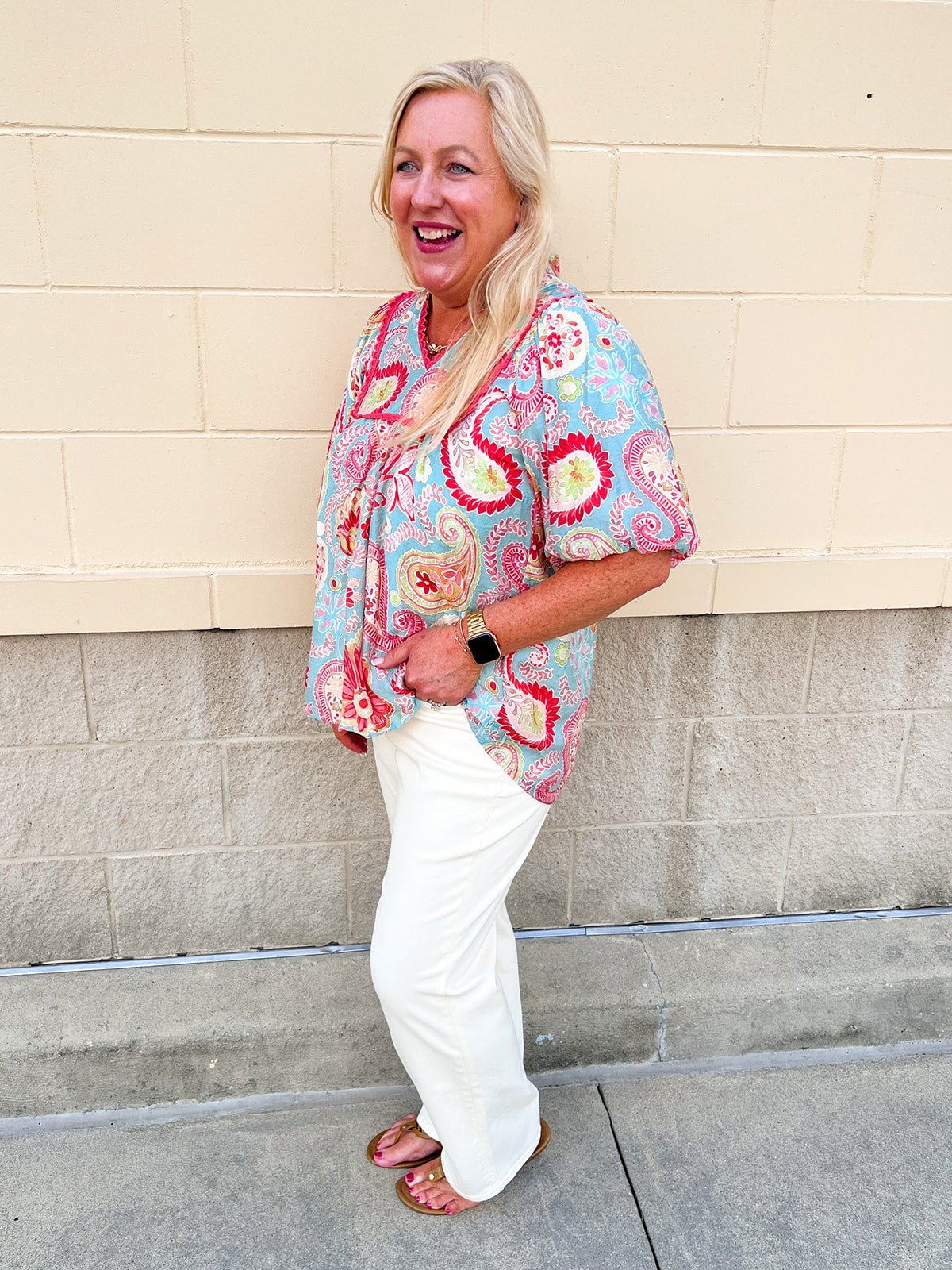 Seaside Storybook Blouse - The Pink Pineapple 850