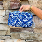 Seaside Stroll Quilted Cosmetic Bag – Large - The Pink Pineapple 850