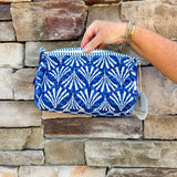 Seaside Stroll Quilted Cosmetic Bag – Large - The Pink Pineapple 850