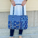 Seaside Stroll Reversible Quilted Tote - The Pink Pineapple 850