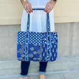 Seaside Stroll Reversible Quilted Tote - The Pink Pineapple 850