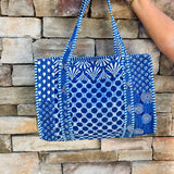 Seaside Stroll Reversible Quilted Tote - The Pink Pineapple 850