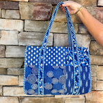 Seaside Stroll Reversible Quilted Tote - The Pink Pineapple 850