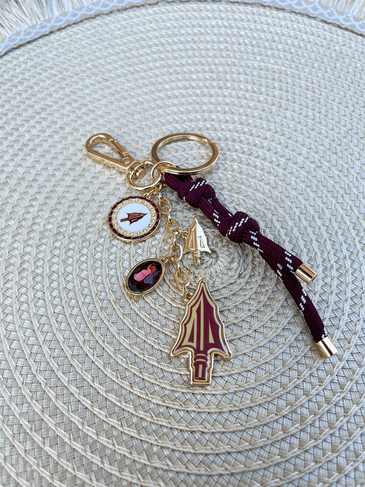 Seminole Spark Cluster Bag Charm - The Pink Pineapple 850