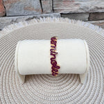 Seminoles Flowing Script Hinge Bangle - The Pink Pineapple 850