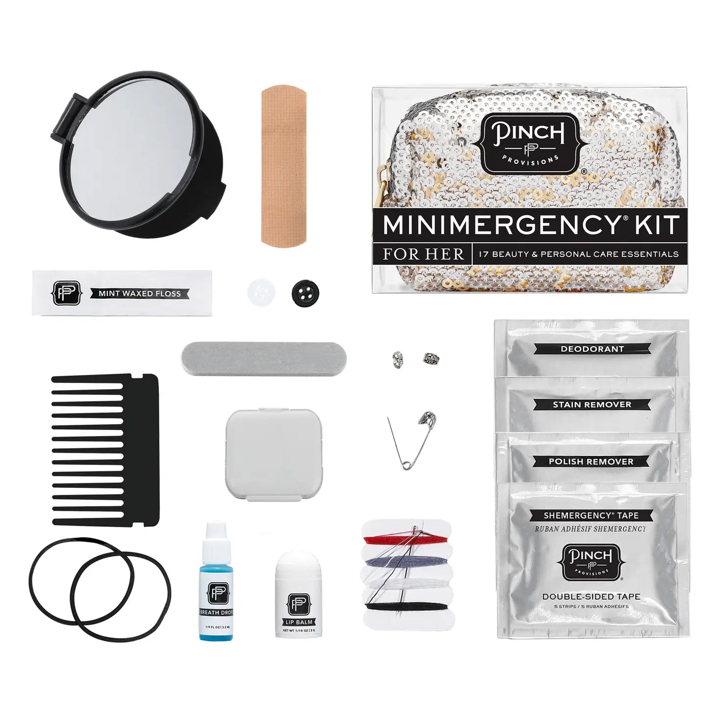 Sequin Minimergency Kit - The Pink Pineapple 850