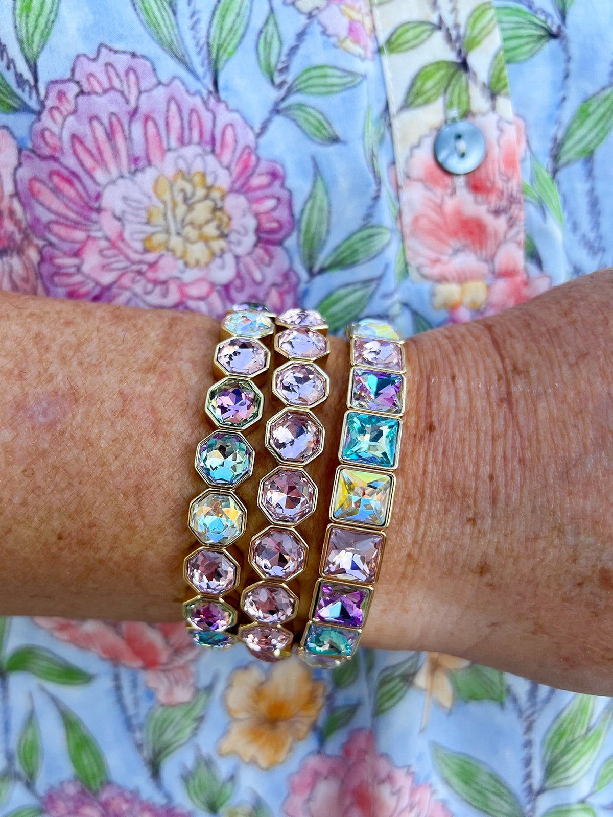 Shine Bright Gold Bracelet Stack - The Pink Pineapple 850