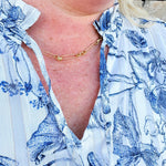 Shiny Paperclip Necklace - The Pink Pineapple 850