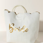 [Shiraleah] Bride Scalloped Tote in Ivory - The Pink Pineapple 850