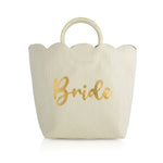 [Shiraleah] Bride Scalloped Tote in Ivory - The Pink Pineapple 850