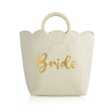 [Shiraleah] Bride Scalloped Tote in Ivory - The Pink Pineapple 850