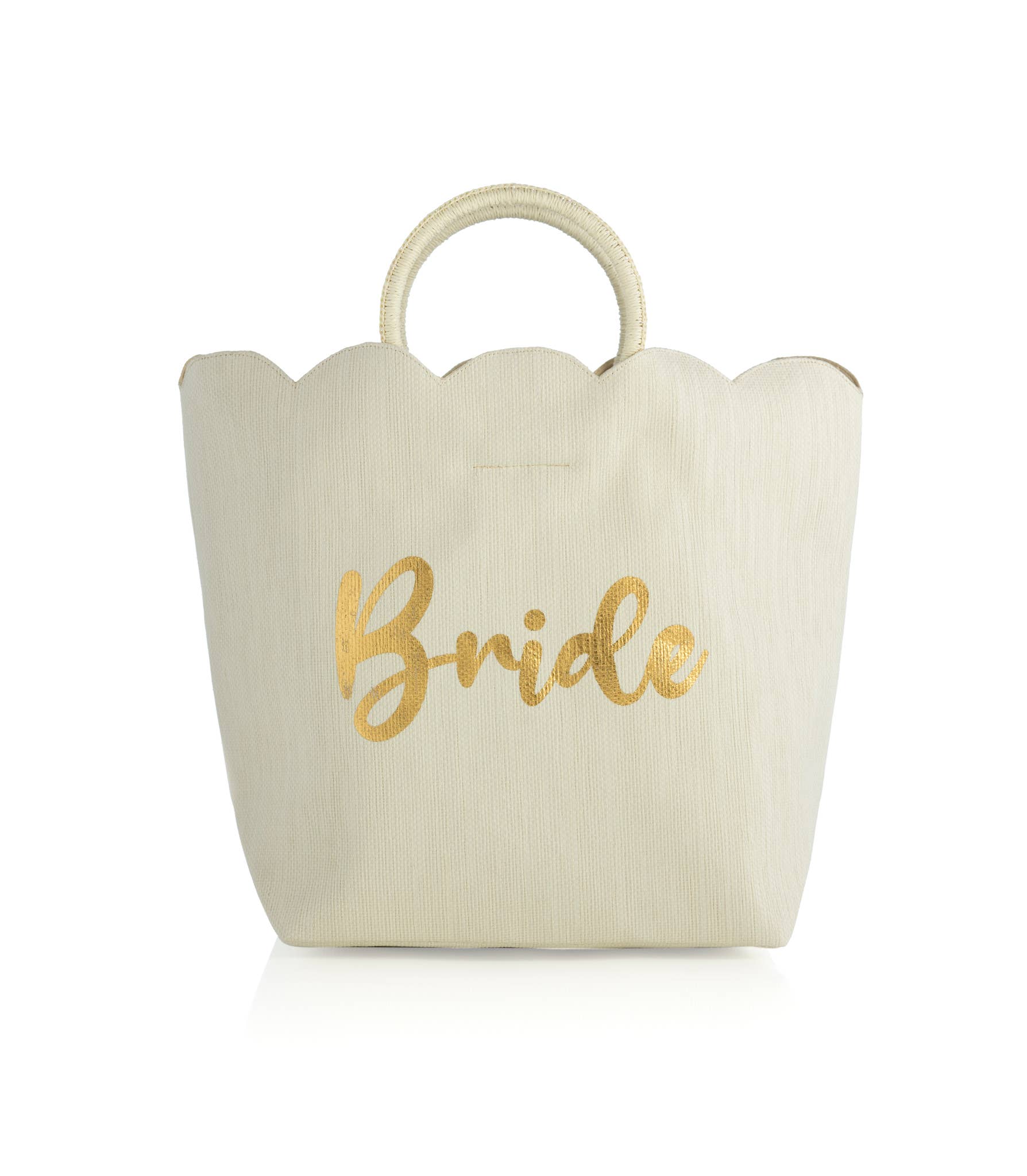 [Shiraleah] Bride Scalloped Tote in Ivory - The Pink Pineapple 850