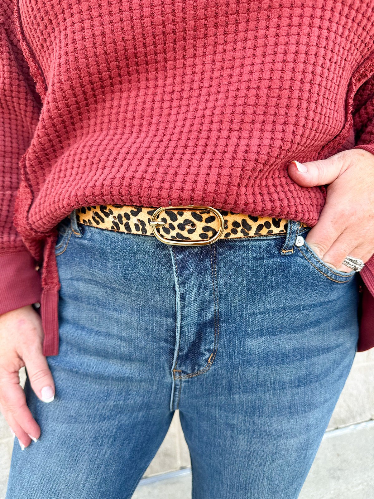 Show Your Wild Side Leather Belt - The Pink Pineapple 850